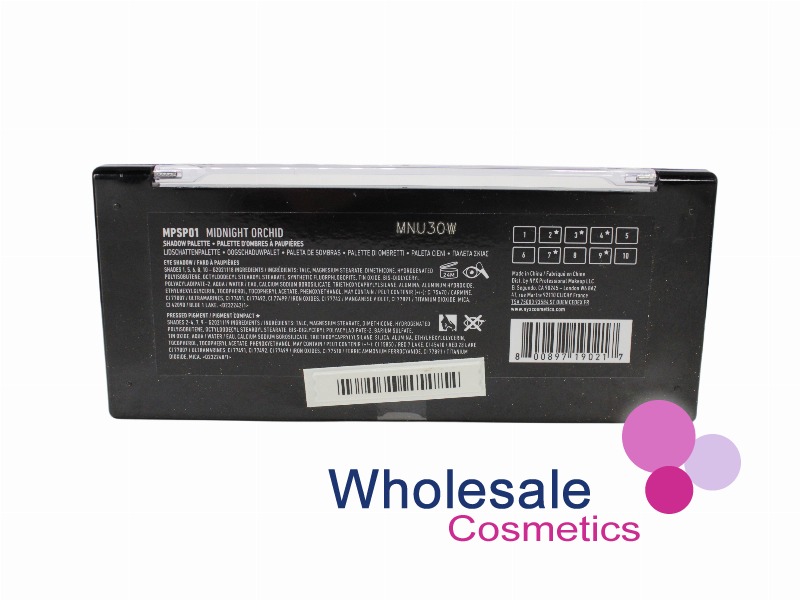 9 x NYX Professional Makeup Mystic Petals Shadow Palette - MIDNIGHT ORCHID